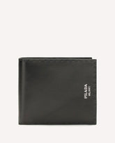Antiqued leather Wallet - BLACK | Base Blu