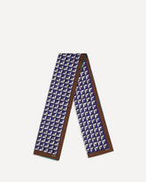 Foulard stampa geometrica - MULTICOLORE | Base Blu