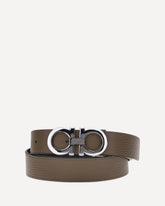 Reversible leather Belt - BROWN | Base Blu