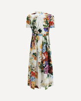 Flower bouquet print chemisier Dress - MULTICOLOUR | Base Blu
