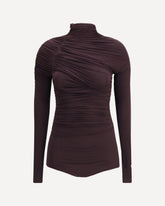 Top Body drappeggiato - VIOLA | Base Blu