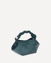 Bou mini crocodile patent leather Handbag - GREEN | Base Blu