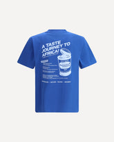 T-shirt whit maxi print - BLUE | Base Blu