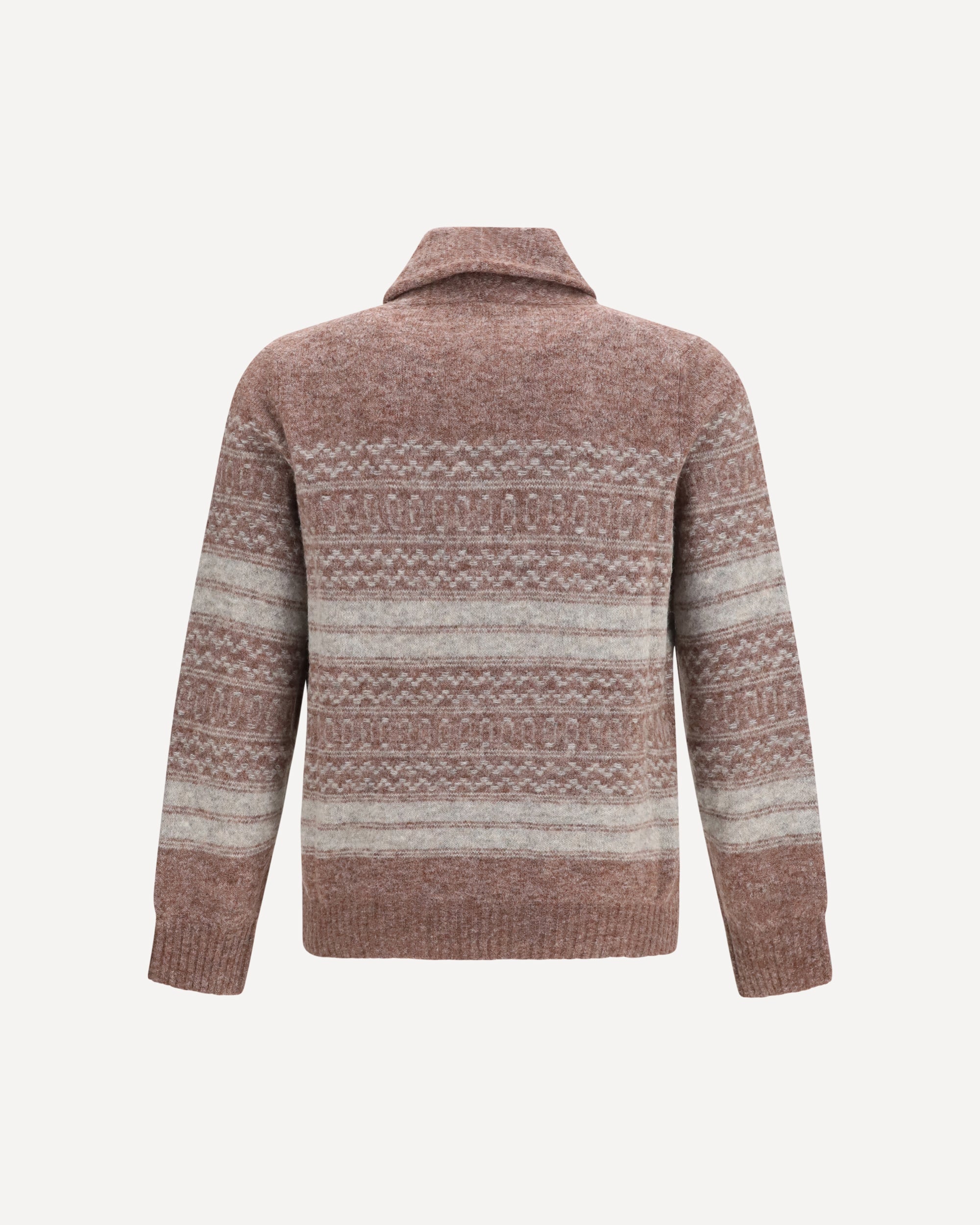 BRUNELLO CUCINELLI V-neck button Cardigan BORDEAUX | Base Blu
