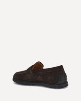 Suede Loafers - BROWN | Base Blu
