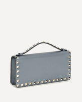 Rockstud chain Wallet - LIGHT BLUE | Base Blu