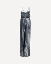 Ruched Sequin-Embellished Gown - GREY | Base Blu