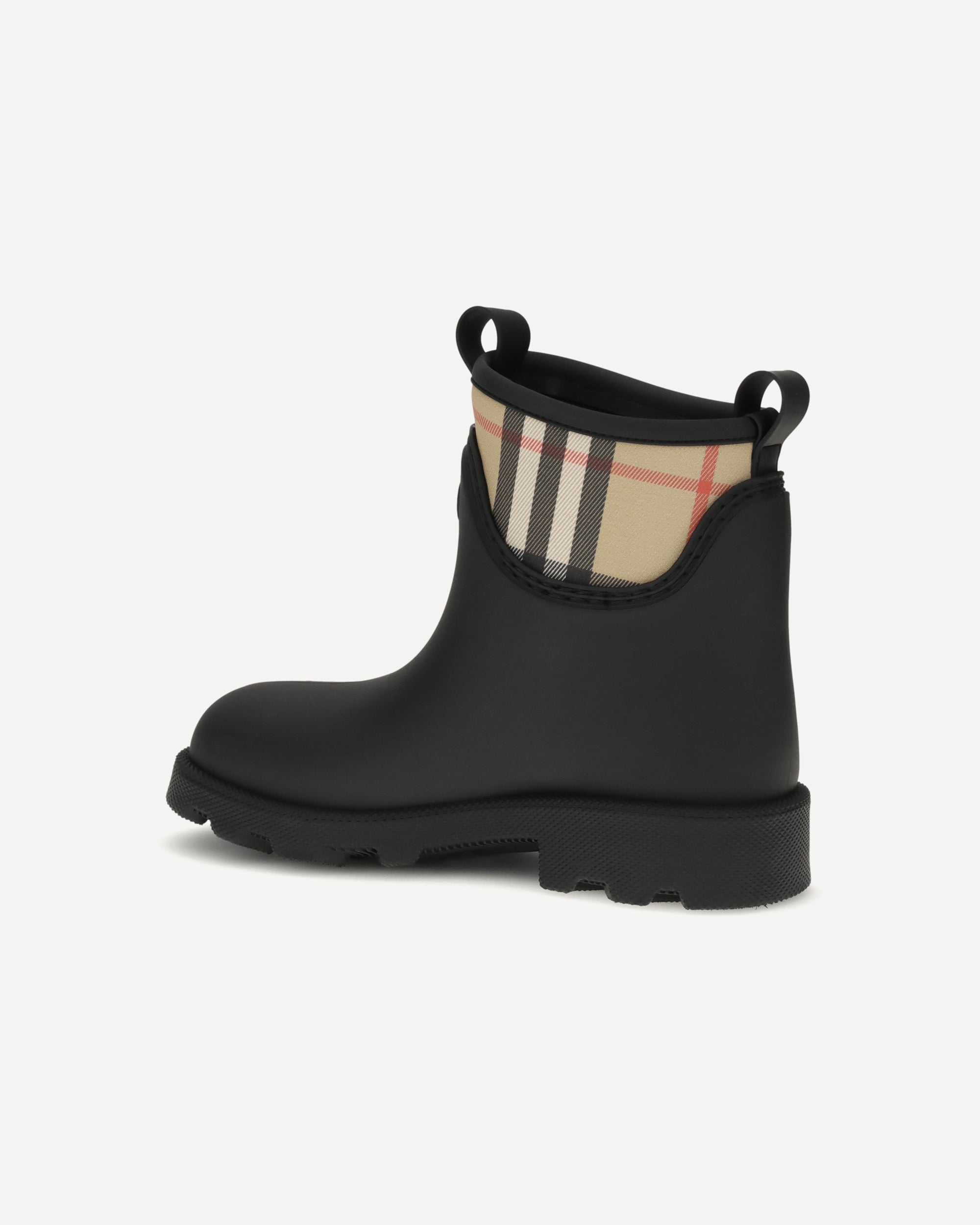 BURBERRY Marsh Stamp rubber Ankle Boots BLACK | Base Blu