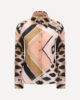 Camicia in cotone con stampa - ROSA | Base Blu