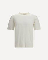 Short-sleeve crewneck Sweater - BLUE | Base Blu