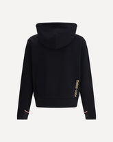 Felpa con cappuccio Grenoble logo-printed Polartec - NERO | Base Blu