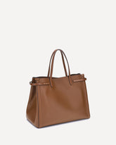 Antibes medium Handbag - BROWN | Base Blu
