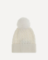 Virgin wool Pom-Pom Beanie - WHITE | Base Blu