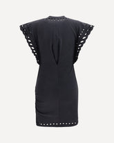 Orlane cotton and broderie Orlane Dress - BLACK | Base Blu
