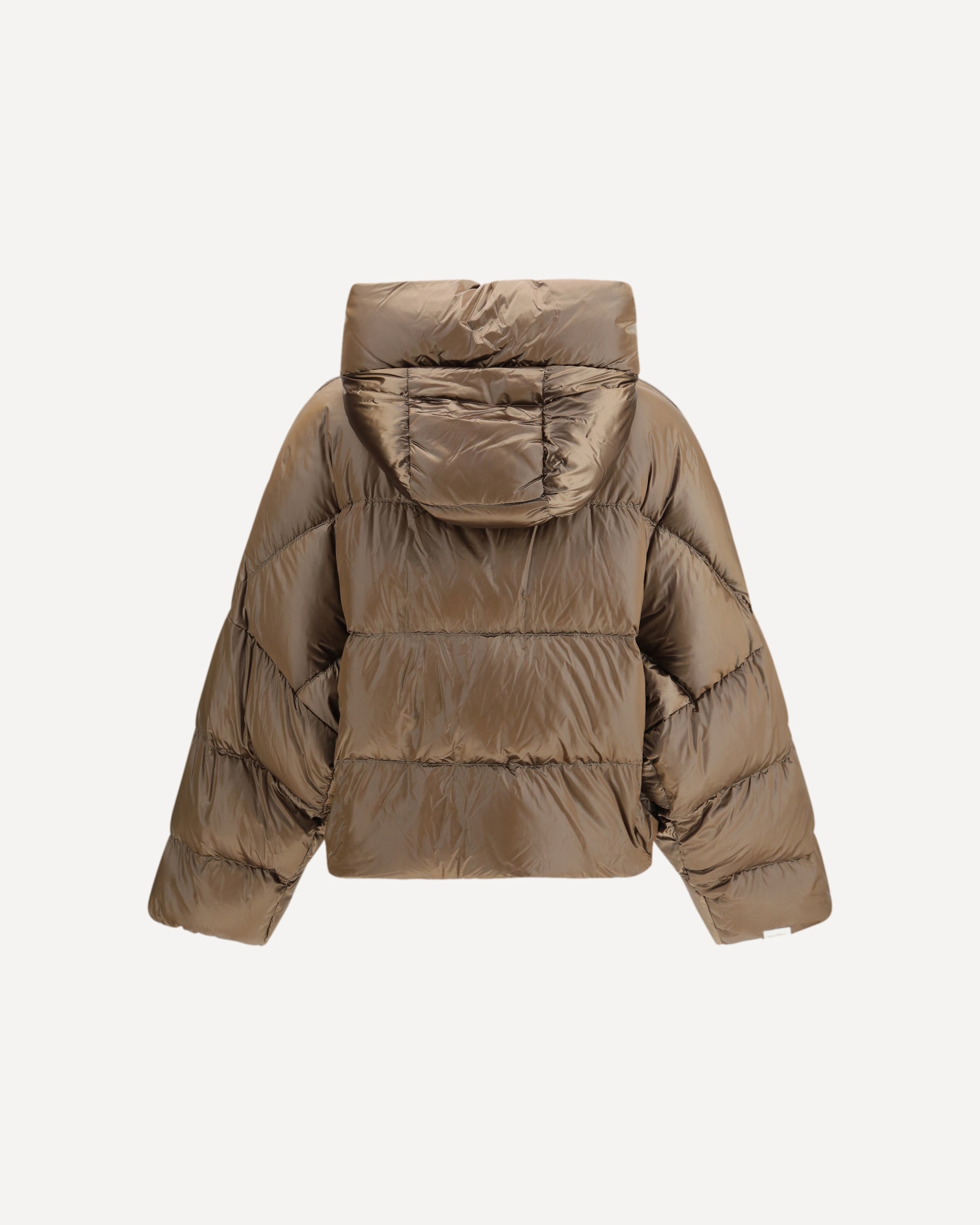 Max Mara The Cube ブラウンフーディ Max Mara Brown The Cube Quilted Jacket | Harrods UK