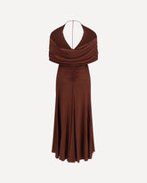 Abito midi in jersey - MARRONE | Base Blu