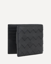 Portafogli Intrecciato bifold - NERO | Base Blu