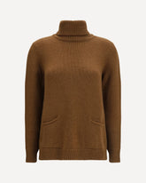 High neck Sweater - BROWN | Base Blu