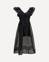 Long organza Dress - BLACK | Base Blu