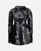 Short Sequin Dress - BLACK | Base Blu