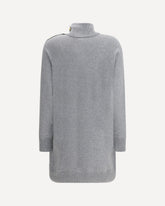 Short Cashmere Sweater Dress - GREY | Base Blu
