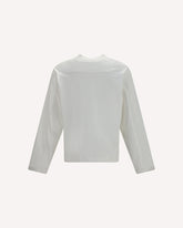 Heavy long-sleeve T-shirt - WHITE | Base Blu