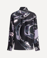 Silk Shirt with Abstract Print - MULTICOLOUR | Base Blu