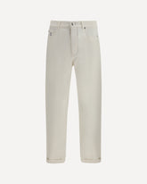 Iconic Fit five-pocket Trousers - WHITE | Base Blu