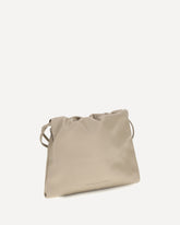 Pouch in pelle con monile - BEIGE | Base Blu