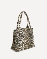 Leopard Print Tote Bag - BROWN | Base Blu