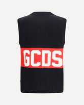 T-shirt smanicata con Banda Logo - NERO | Base Blu