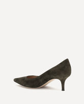 Décolletè in pelle scamosciata - MARRONE | Base Blu