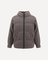 Lurex Down Jacket - BROWN | Base Blu