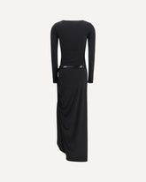Long-Sleeve Suspended Dress - BLACK | Base Blu