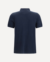 Fox Head Polo in organic cotton piqué - BLUE | Base Blu