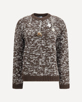 Charm-embellishment Sweate - BROWN | Base Blu