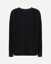 Boxy Satin Top - BLACK | Base Blu