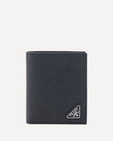 Saffiano leather Wallet - BLACK | Base Blu