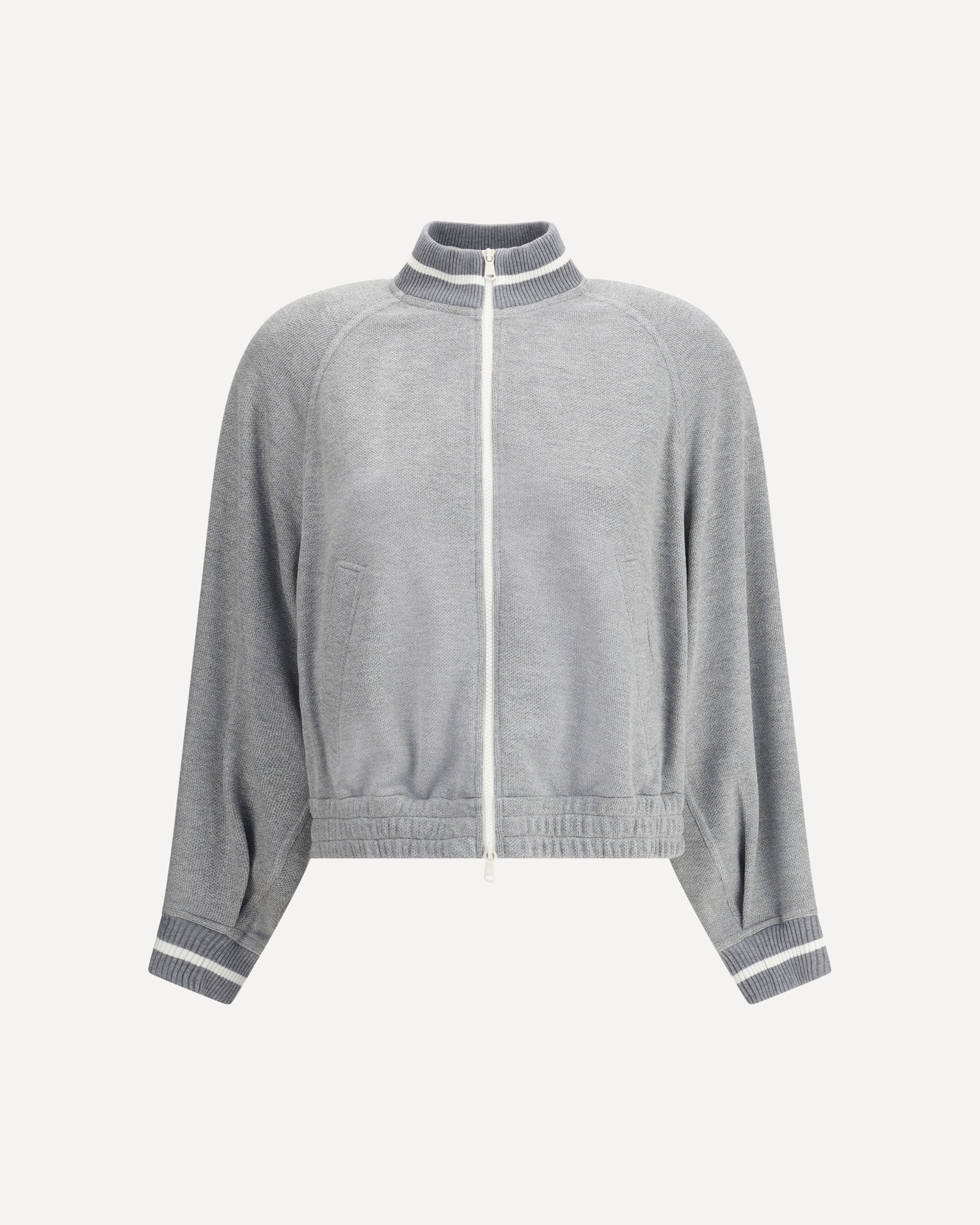 BRUNELLO CUCINELLI Zip Sweatshirt GREY | Base Blu