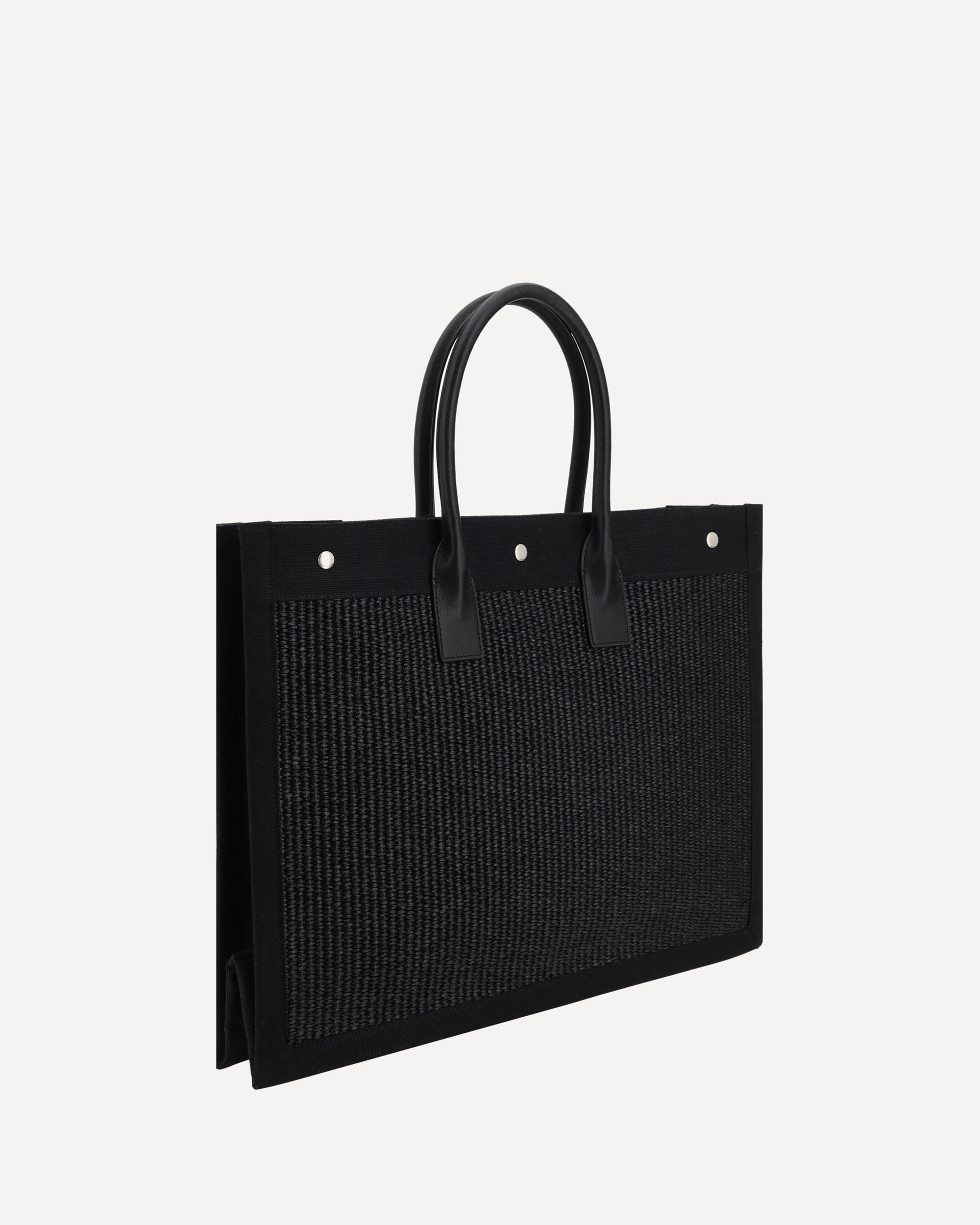 SAINT LAURENT Rive Gauche Tote Bag BLACK | Base Blu