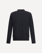 Virgin wool Polo Shirt - BLACK | Base Blu