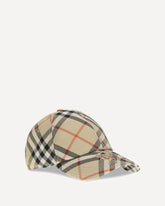 Check Baseball Hat - BEIGE | Base Blu