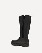 Halla Rubber High Boots - BLACK | Base Blu