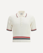 Woven cotton Polo Shirt - WHITE | Base Blu