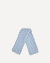 GG Monogram wool Blanket for Baby - LIGHT BLUE | Base Blu