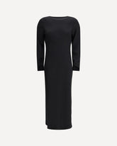 Tunisi Midi Dress in Cady - BLACK | Base Blu