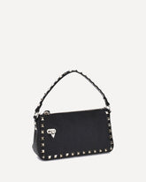 Small Rockstud Shoulder Bag - BLACK | Base Blu