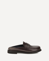 Sabot Loafers - BROWN | Base Blu