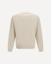 Maglione in lana e cotone con motivo Kenzo Tulip - BEIGE | Base Blu
