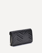 GG Marmont Wallet with Chain - BLACK | Base Blu